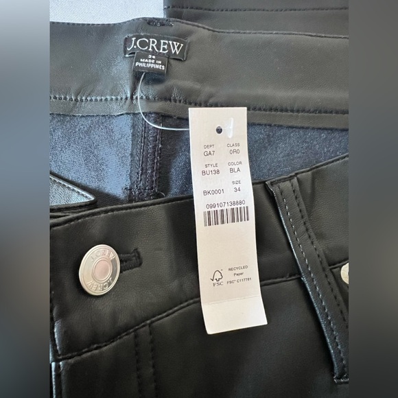 J.Crew Slim wide-leg pant in faux leather - Picture 15 of 15